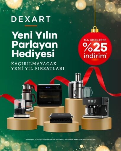 Dexart markalı tüm ürünlerde - %25 İndirim!